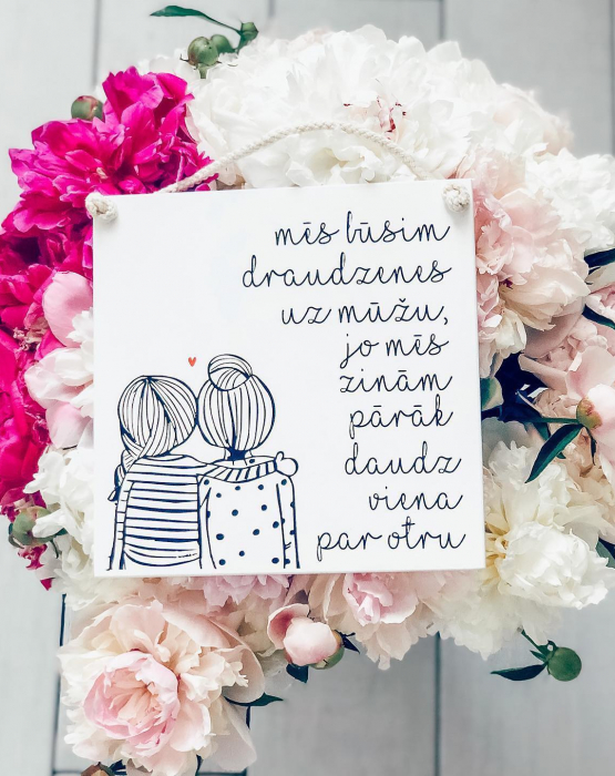 Koka dekors &quot;Draudzenes&quot;
